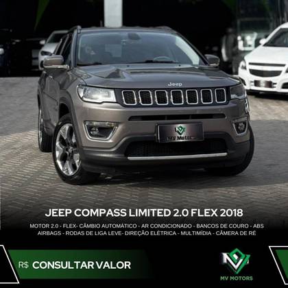 JEEP COMPASS 2.0 16V FLEX LIMITED AUTOMÁTICO JEEP COMPASS 2.0 16V FLEX LIMITED AUTOMÁTICO